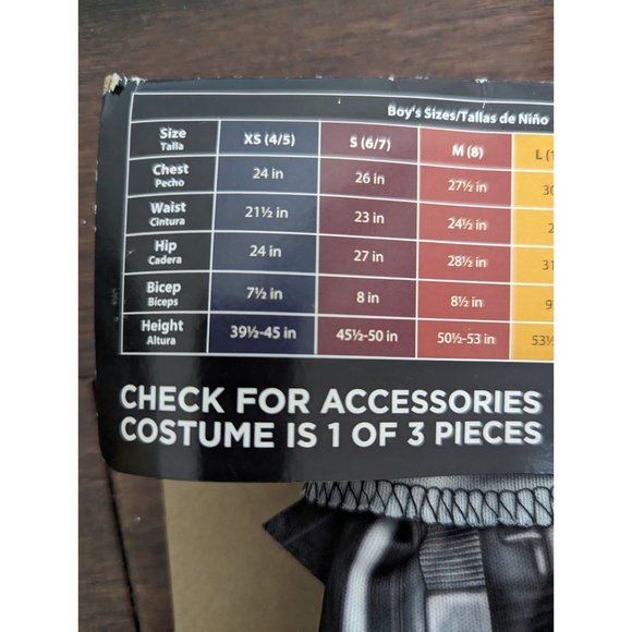 NEW Batman Halloween Dress Up Costume Boys Medium 8 with Mask - Picture 3 of 6